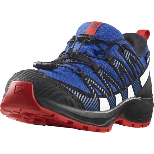Salomon XA Pro V8 Climasalomon wasserdichte Unisex Kinder-Multisportschuhe, Outdoor-bereit, Grip in jedem Gelände, Sportlicher Look, Lapis Blue, 35 von Salomon