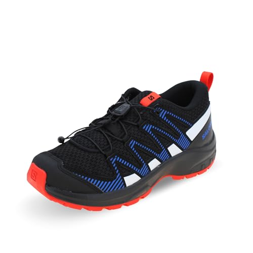 Salomon XA Pro V8 Kinder Outdoor-Schuhe, Präzise Passform, Grip in jedem Gelände, Sportlicher Look, Black, 35 von Salomon