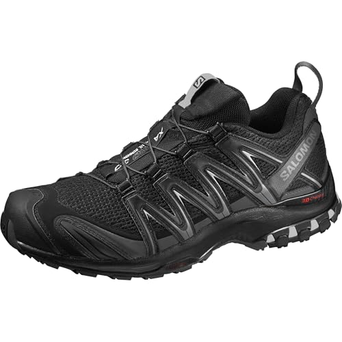 Salomon XA Pro 3D Herren Trail Running Schuhe, Stabilität, Grip, Langlebiger Schutz, Black, 44 von Salomon