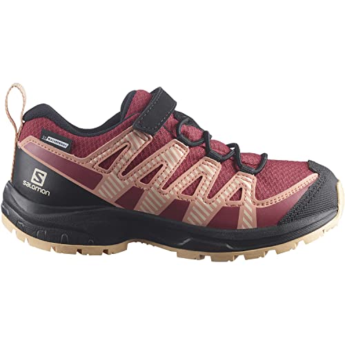 Salomon XA Pro V8 ClimaSalomon Waterproof Kinder Trailrunning-Schuhe, Präzise Passform, Grip in jedem Gelände, Sportlicher Look, Earth Red, 28 von Salomon