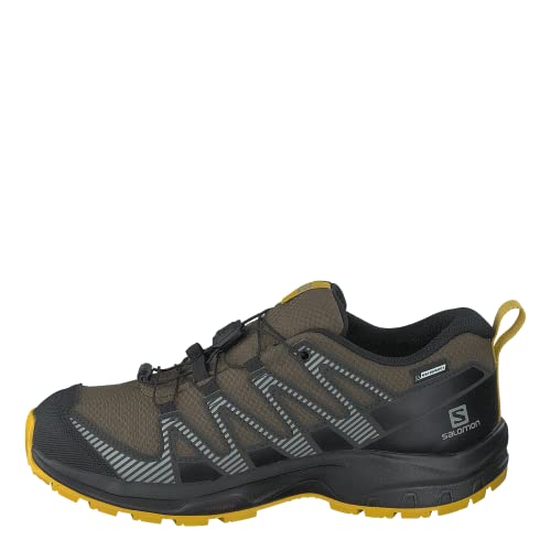 Salomon XA Pro V8 ClimaSalomon Waterproof Kinder Trailrunning-Schuhe, Präzise Passform, Grip in jedem Gelände, Sportlicher Look, Olive Night, 33 von Salomon