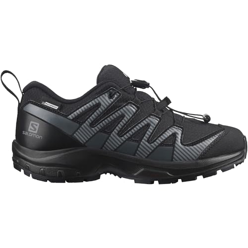 Salomon XA Pro V8 Climasalomon Waterproof Kinder Outdoor-Schuhe, Präzise Passform, Grip in jedem Gelände, Sportlicher Look, Black, 32 von Salomon