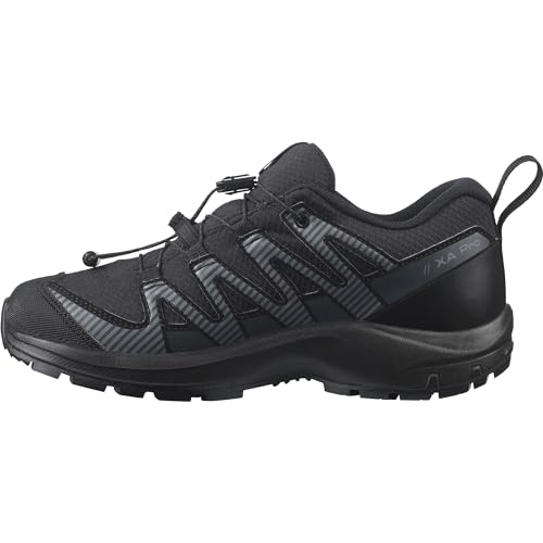 Salomon XA Pro V8 Climasalomon Waterproof Kinder Outdoor-Schuhe, Präzise Passform, Grip in jedem Gelände, Sportlicher Look, Black, 34 von Salomon