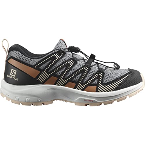 Salomon XA Pro V8 Kinder Outdoor-Schuhe, Präzise Passform, Grip in jedem Gelände, Sportlicher Look, Monument, 32 von Salomon