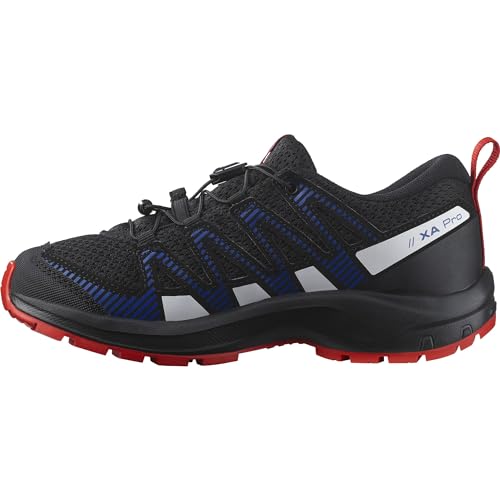 Salomon XA Pro V8 Kinder Outdoor-Schuhe, Präzise Passform, Grip in jedem Gelände, Sportlicher Look, Black, 31 von Salomon