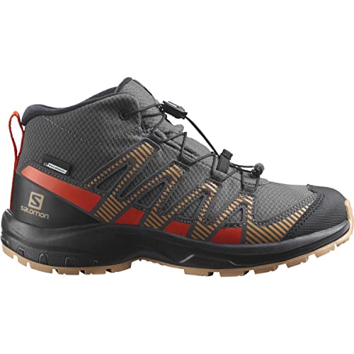 Salomon XA Pro V8 Mid ClimaSalomon Waterproof Kinder Outdoor-Aktivitätsschuhe, Präzise Passform, Grip und Schutz, Sportlicher Look, Magnet, 33 von Salomon