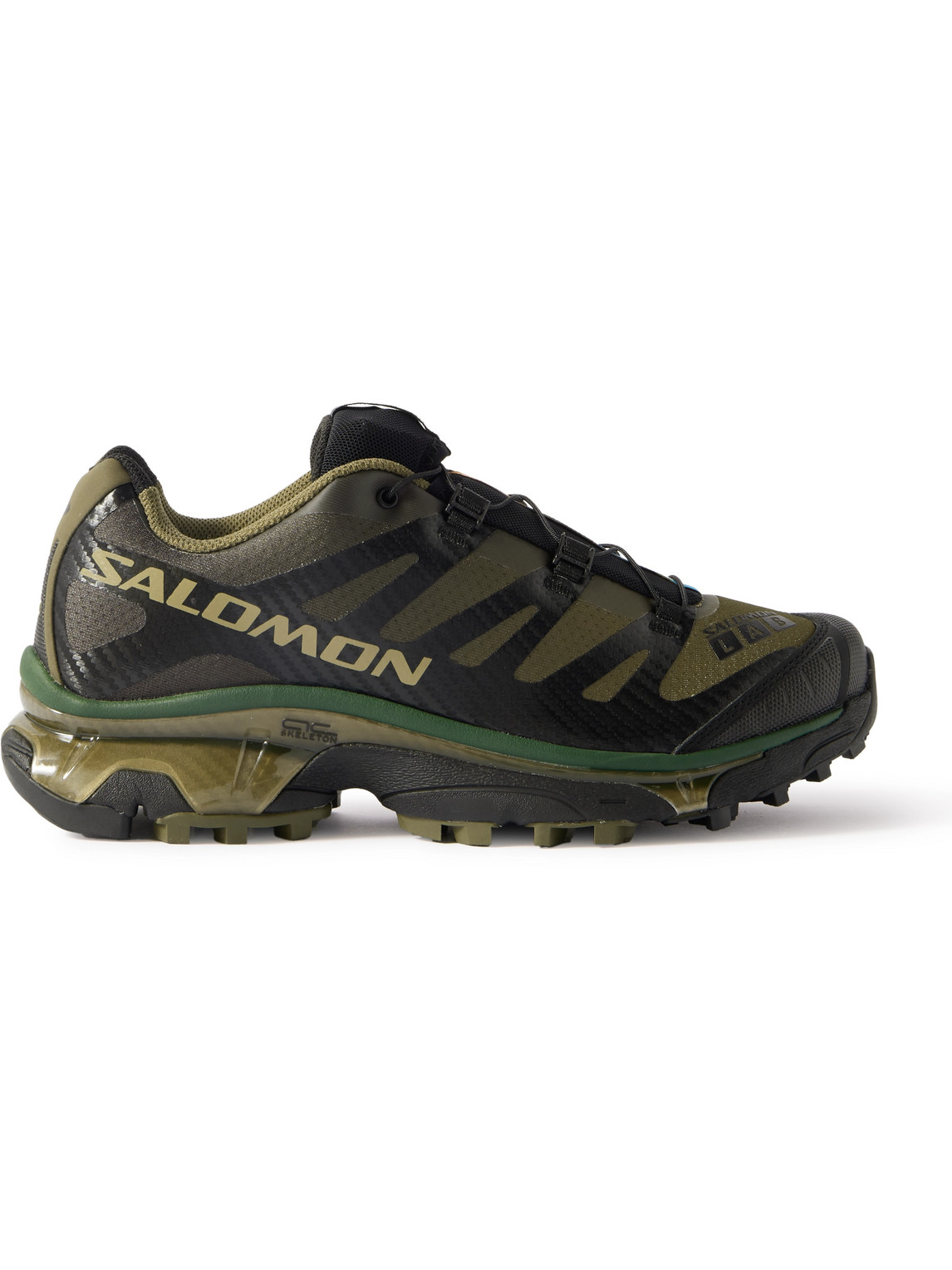 Salomon - XT-4 OG Rubber-Trimmed Mesh Sneakers - Men - Green - UK 7.5 von Salomon