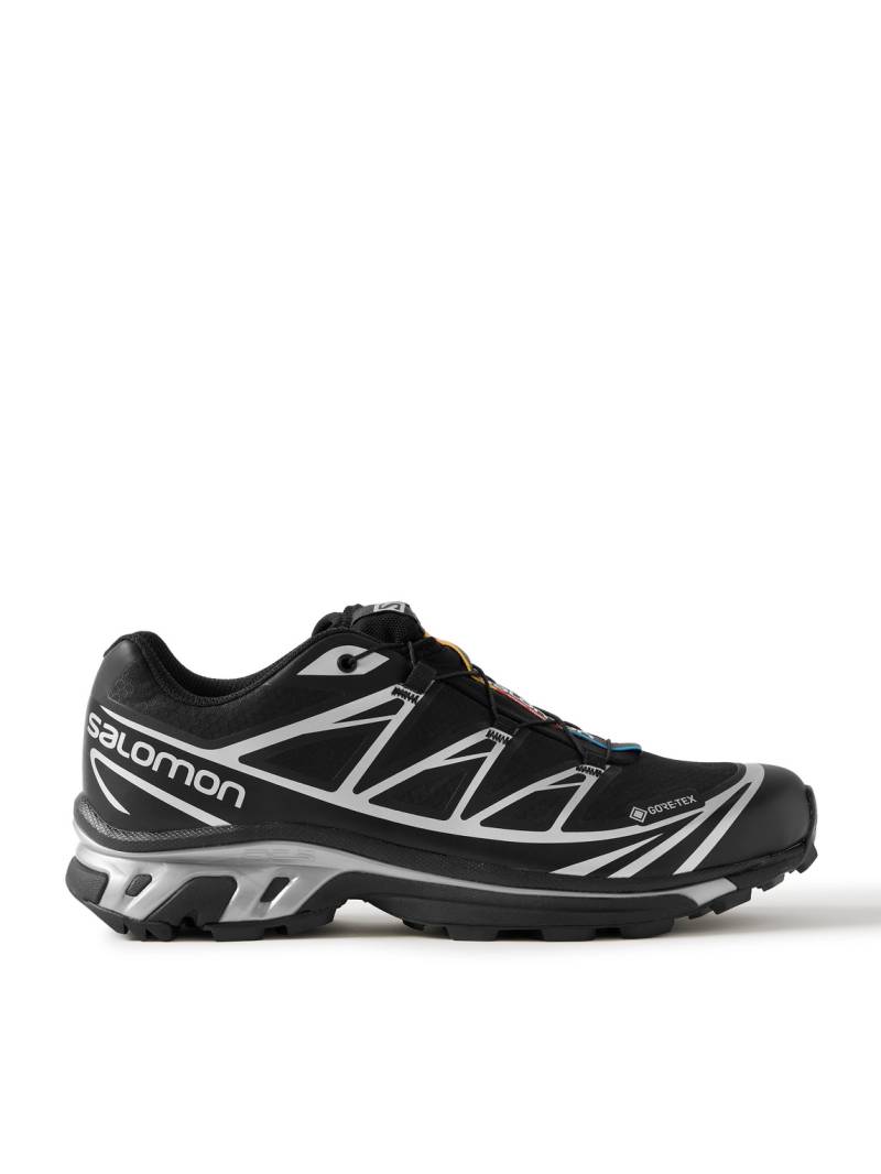 Salomon - XT-6 Rubber-Trimmed GORE-TEX Mesh Sneakers - Men - Black - UK 10.5 von Salomon