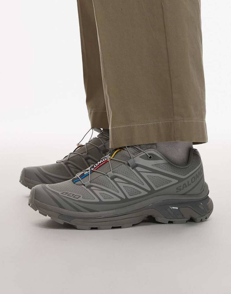 Salomon - XT-6 - Unisex-Sneaker in Ghost-Grau von Salomon