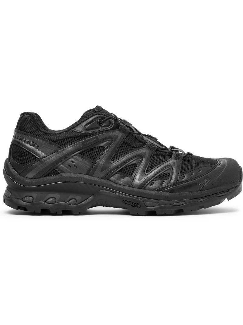Salomon - XT-Quest ADV Mesh and Perforated Leather Running Sneakers - Men - Black - UK 8.5 von Salomon