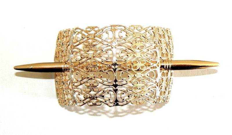 Mehrfachauswahl Exquisite Filigrane Vintage Haarspange Aus West Germany Leichtgewicht Nie Getragen Goldton von SalonClassique