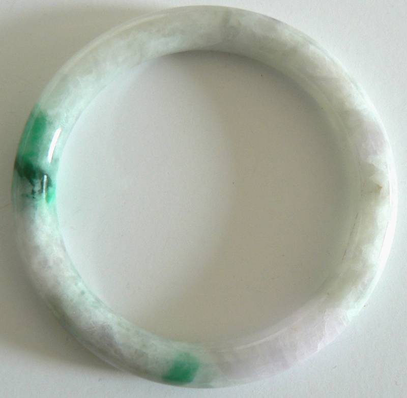 Vintage Estate Natürlicher Jadeit Armreif A Grade Jade Rund Schliff Transluzent Geschenk Feiertage Geburtstag von SalonClassique