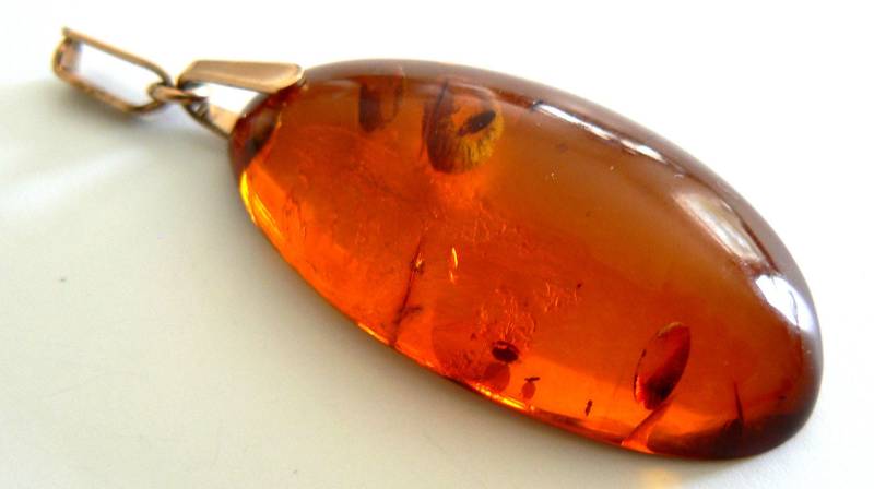 Vintage Gut Schöne Bernstein Anhänger Natürliche Antike Bronze Schmuck Geschenk Geschenke von SalonClassique