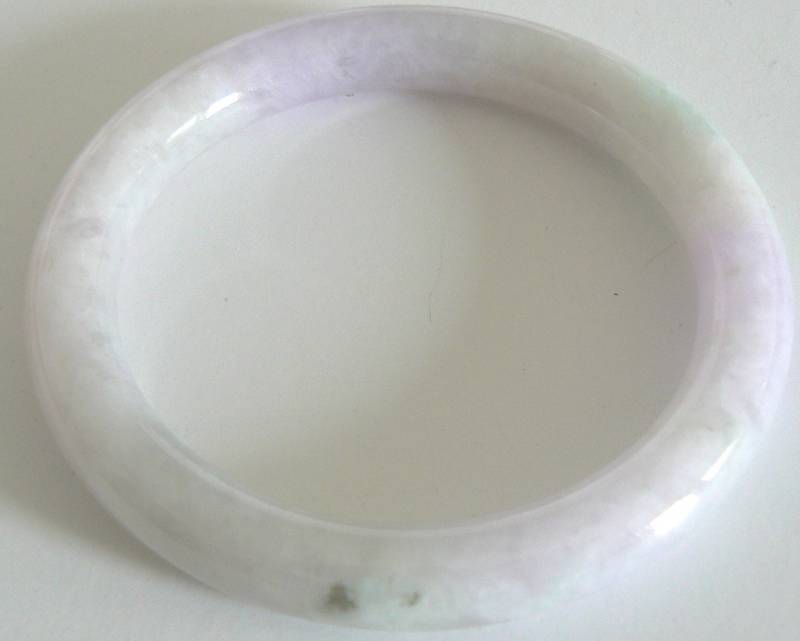 Vintage Zustand Natürliche Jadeit Armreif A Grade Jade Rundschliff Lichtdurchlässig Geschenk Urlaub Geburtstag von SalonClassique