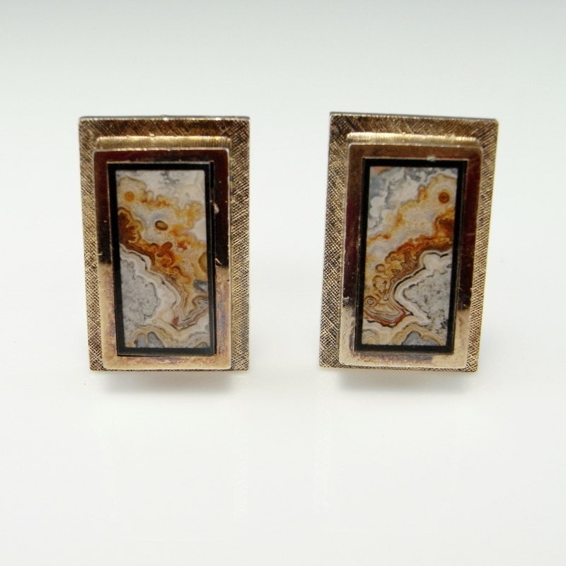 Großes Bild Achat Vergoldetes Sterlingsilber 925 Rechteck Manschettenknöpfe Einzigartige Vintage Herren Accessoires Schmuck Geschenke Großes Bild Achat Vergoldetes Sterlingsilber 925 Rechteck Manschettenknöpfe Einzigartige Vintage Herren Accessoires Schmuck Geschenke von SalonUber
