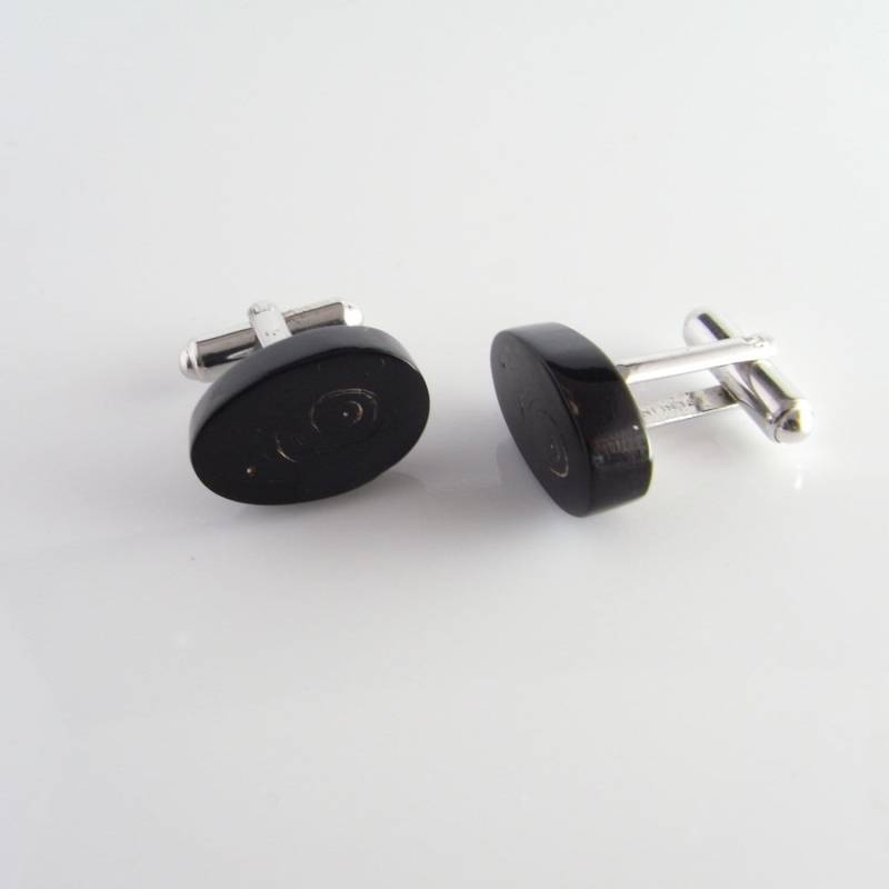 Natürliche Schwarze Zweig Koralle 925 Sterling Silber Vintage Manschettenknöpfe Herren Ein Von Einer Art Schmuck Zubehör Geschenke Für Ihn Geburtstag von SalonUber