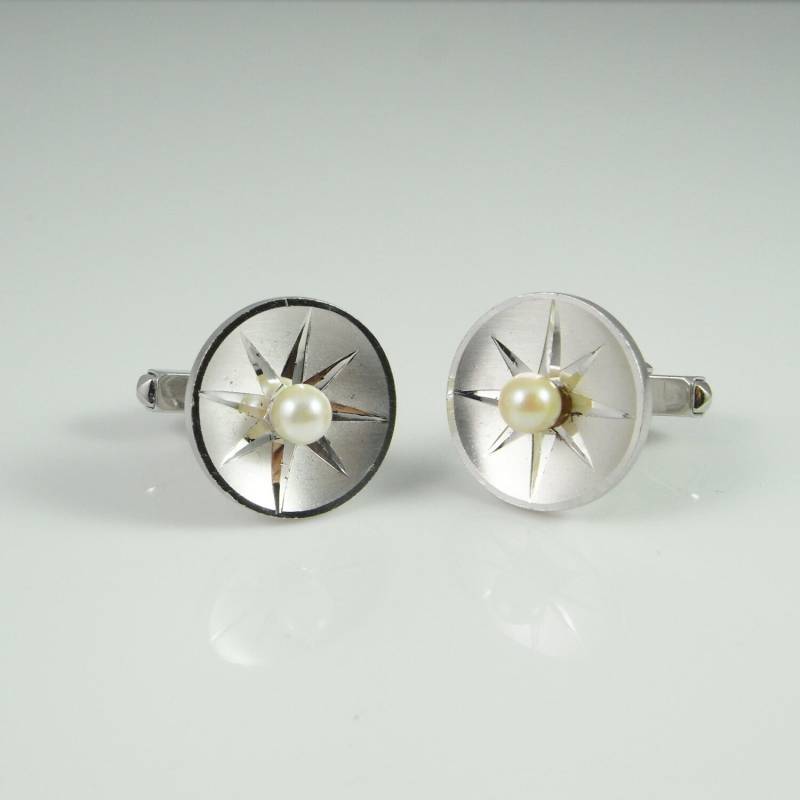 Perle Sterling Gravur Kreis Kreise Herren Manschettenknöpfe 1950Er Jahre Formelle Kleidung Zubehör Silber 925 Schmuck Geschenke Papa Vater Mann Perle Sterling Gravur Kreis Kreise Herren Manschettenknöpfe 1950Er Jahre Formelle Kleidung Zubehör Silber 925 Schmuck Geschenke Papa Vater Mann von SalonUber