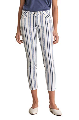 Salsa Colette Capri Jeans mit Streifen Gr. 31, weiß von Salsa