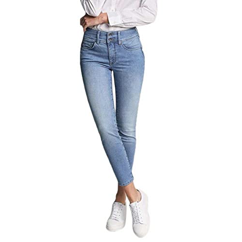 Salsa Jeans Faith, Push IN, Cropped Hose, IN GEWASCHENEM Denim von Salsa