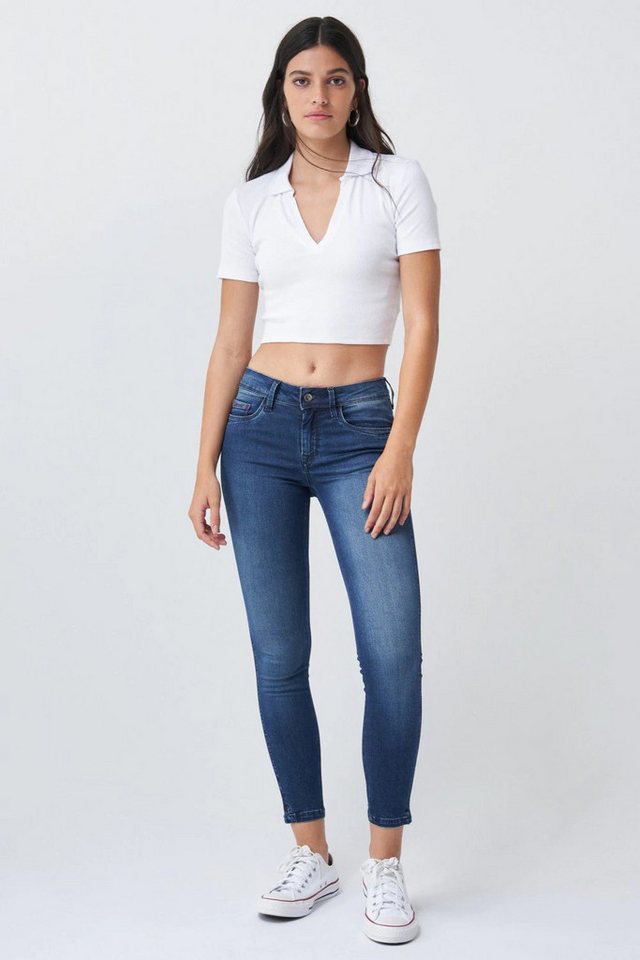 Salsa Stretch-Jeans SALSA JEANS COLETTE CAPRI dark used blue 125684.8504 von Salsa