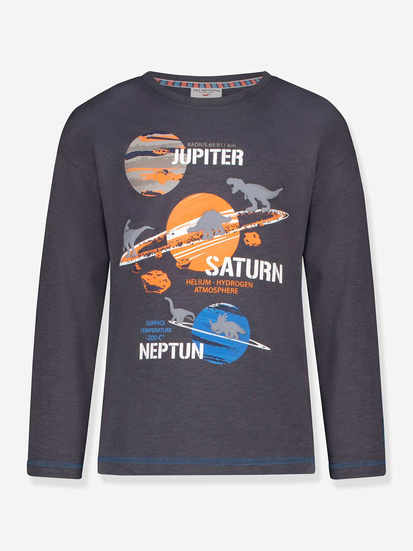 Langarmshirt mit 3D-Weltall-Dino Print Jungen SALT AND PEPPER von Salt And Pepper
