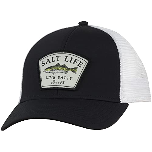 Salt Life Herren Fisch-Serie Netzmütze Mütze, Schwarz, One Size von Salt Life