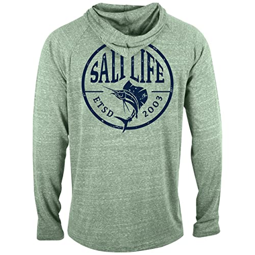 Salt Life Damen Sailfish Stempel Kapuzen-Sweatshirt, Lichtkelle, Large von Salt Life