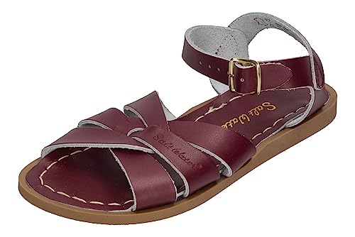 ORIGINAL Claret wasserfeste Leder Sandale Salt Water Sandals Schuhgröße 34 von Salt Water