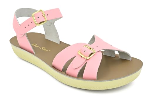 Salt Water Sandals Sun-San Damen Boardwalk Leder Sandalen, Pink, 36 EU von Salt Water Sandals