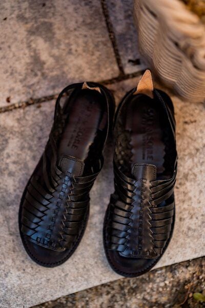 Salt and Sohle Leder Huarache Sandalen für Herren | COPOAZU Salt and Sohle Leder Huarache Sandalen für Herren | COPOAZU von Salt and Sohle