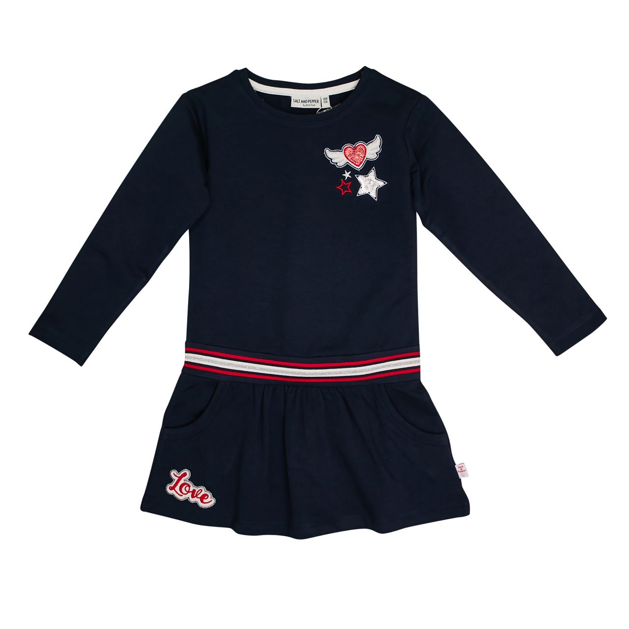 Salt and pepper Sweatkleid navy Winterkleid von Salt and pepper