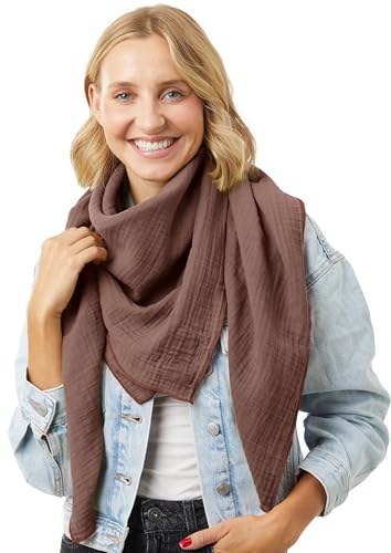 Salt & Sand Musselin Tuch Damen PREMIUM QUALITÄT/Schals & Tücher für Damen/Halstuch Damen/Musselin Schal Damen/Musselintuch Damen/Halstuch - ÖKO-TEX 100 - besonders hautfreundlich Salt & Sand Musselin Tuch Damen PREMIUM QUALITÄT/Schals & Tücher für Damen/Halstuch Damen/Musselin Schal Damen/Musselintuch Damen/Halstuch - ÖKO-TEX 100 - besonders hautfreundlich von Salt & Sand
