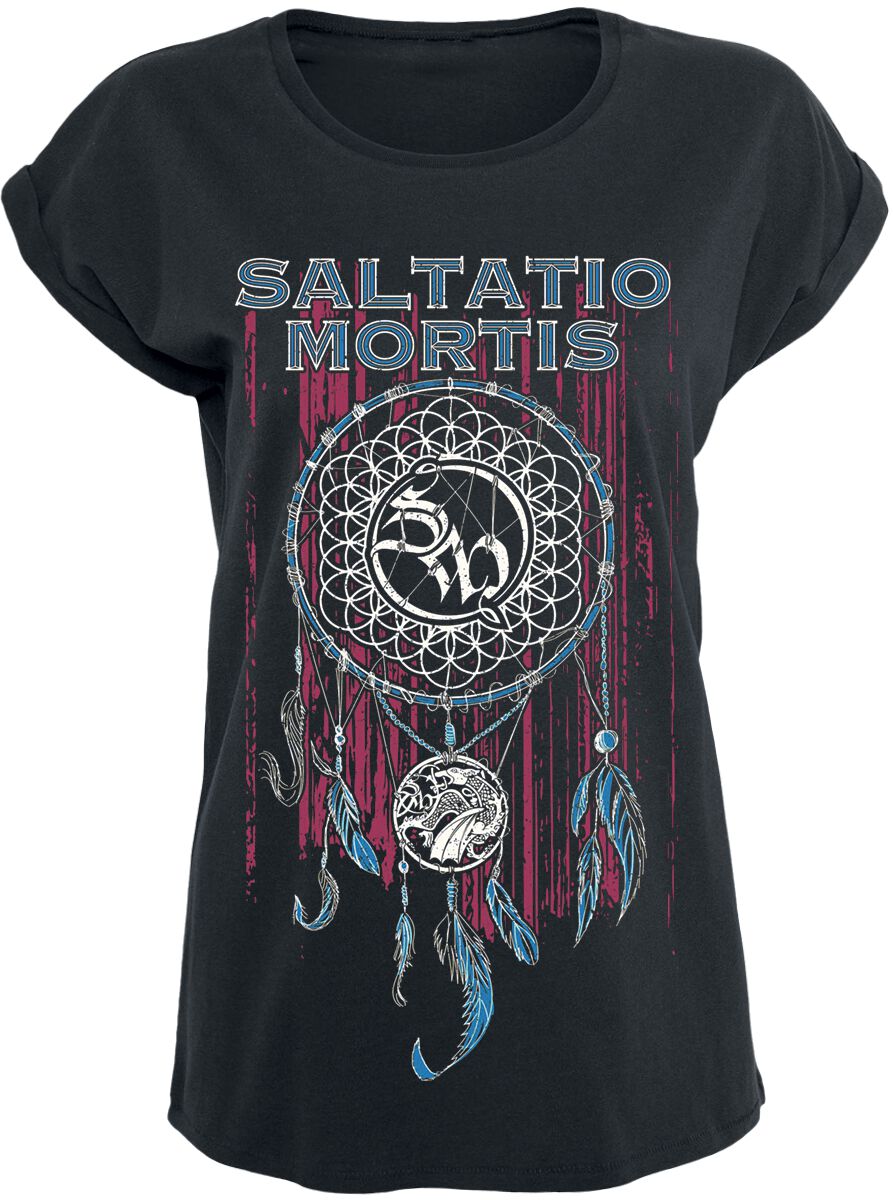 Saltatio Mortis T-Shirt - Dreamcatcher - S bis XXL - für Damen - Größe L - schwarz  - Lizenziertes Merchandise! von Saltatio Mortis