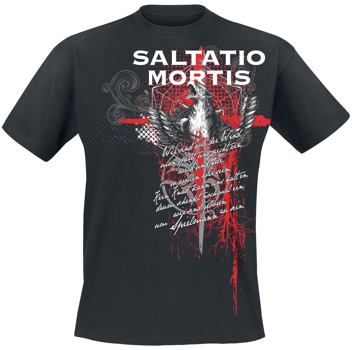 Saltatio Mortis T-Shirt - Griffin Trash Polka - S bis XXL - für Männer - Größe XL - schwarz  - Lizenziertes Merchandise! von Saltatio Mortis