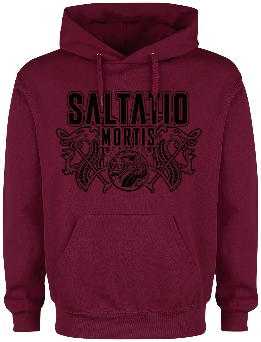 Saltatio Mortis Viking Logo Kapuzenpullover rot in S von Saltatio Mortis