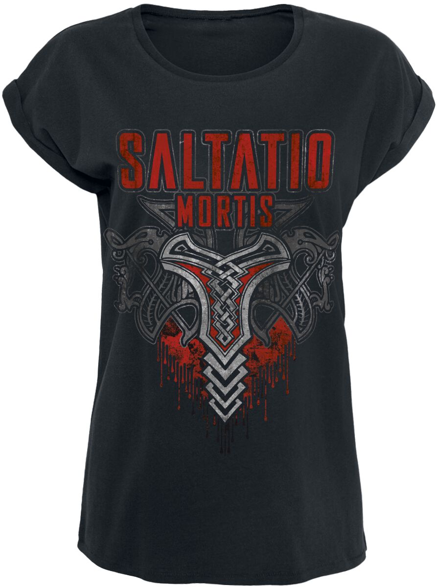 Saltatio Mortis Viking Logo T-Shirt schwarz in S von Saltatio Mortis