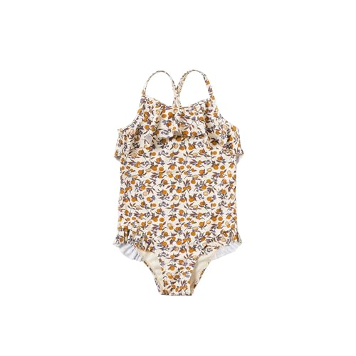 Salted Stories SASS24-071SAO Badeanzug ärmellos mit UV-Schutz (UPF 50+) - L'orange/SAAR (Gr. 134/140) von Salted Stories