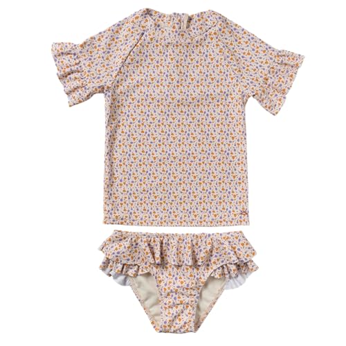 Salted Stories SASS24-998SBQ Schwimmshirt + Badehose 2er Set mit UV-Schutz (UPF 50+) - Tulip/Suzanne (Gr. 98/104) von Salted Stories