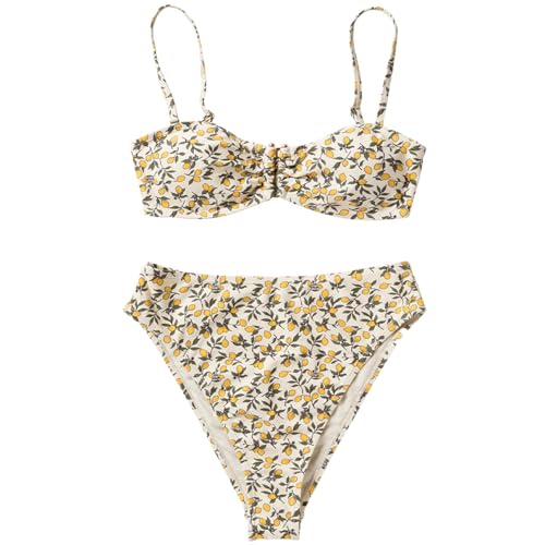 Salted Stories SASS25-071SDX Buckle Bikini - Lemons/Shortbread (Gr. S) von Salted Stories