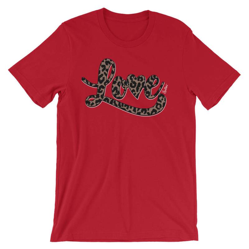 Liebe Tshirt - Leoparden-Print von SalteesApparel