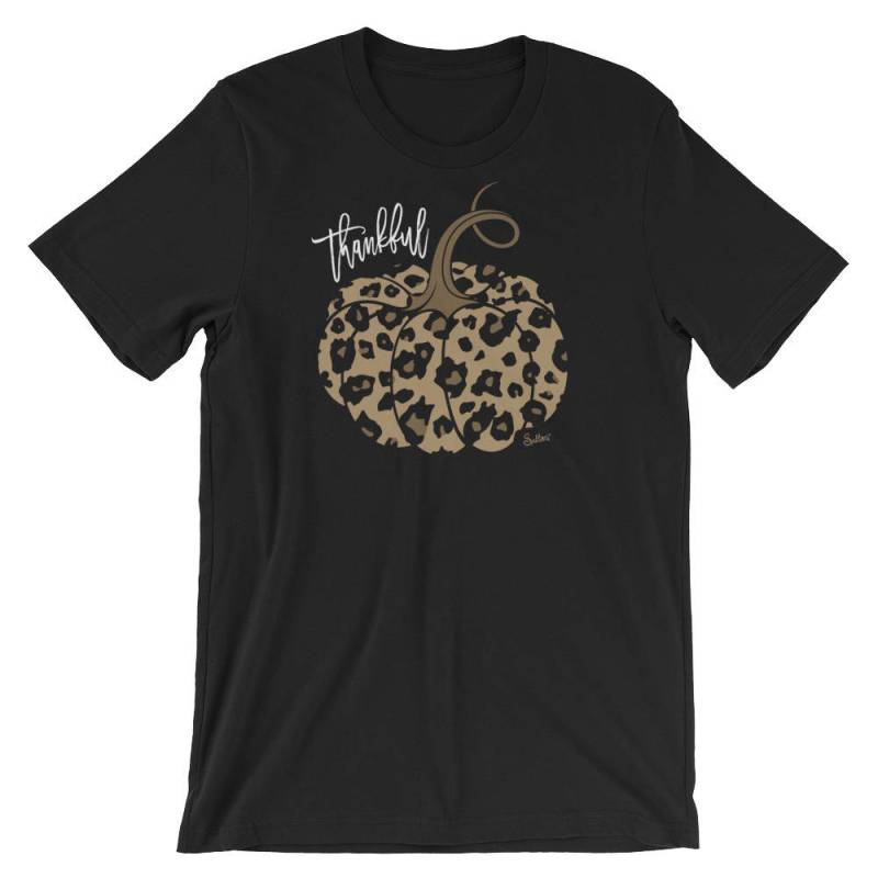 Mens Womens Dankbar Kürbis Fallen Leoparden-Print von SalteesApparel