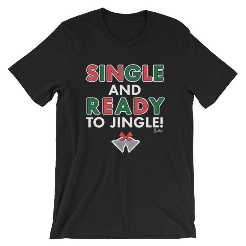 Mens Womens Lustige Weihnachten Einzelne Jingle Tshirt von SalteesApparel