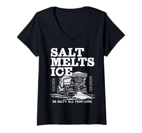 Damen Salt Truck widersteht dem Protest T-Shirt mit V-Ausschnitt Damen Salt Truck widersteht dem Protest T-Shirt mit V-Ausschnitt von Salty Anti ICE Protest Free Chicago DC USA T-shrit