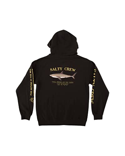 Salty Crew Bruce Fleece Mens Pullover Hoody Small Black von Salty Crew