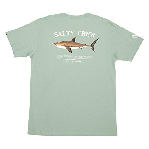 Salty Crew Bruce Herren-T-Shirt mit kurzen Ärmeln - Grün - X-Groß von Salty Crew