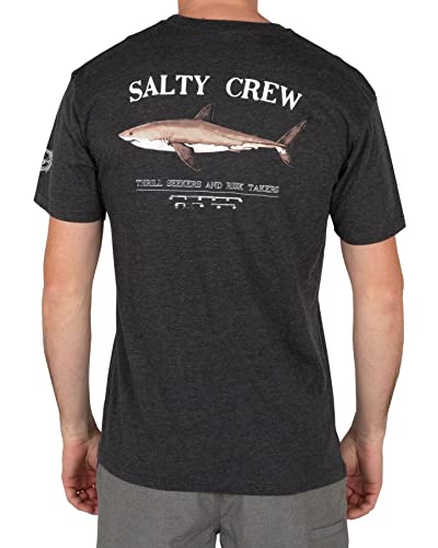 Salty Crew Bruce Kurzarm-T-Shirt für Herren, Charcoal Heather, Mittel von Salty Crew