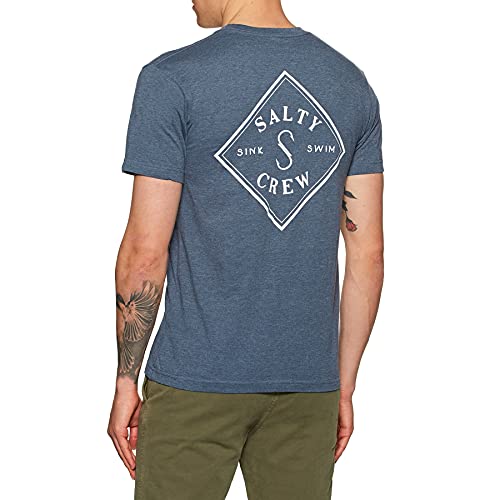 Salty Crew Herren Tippet S/S T-Shirt Unterhemd, Hafen meliert, XL von Salty Crew