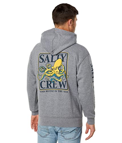 Salty Crew Ink Slinger Fleece-Kapuzenpullover, Gunmetal, Gr??e S von Salty Crew