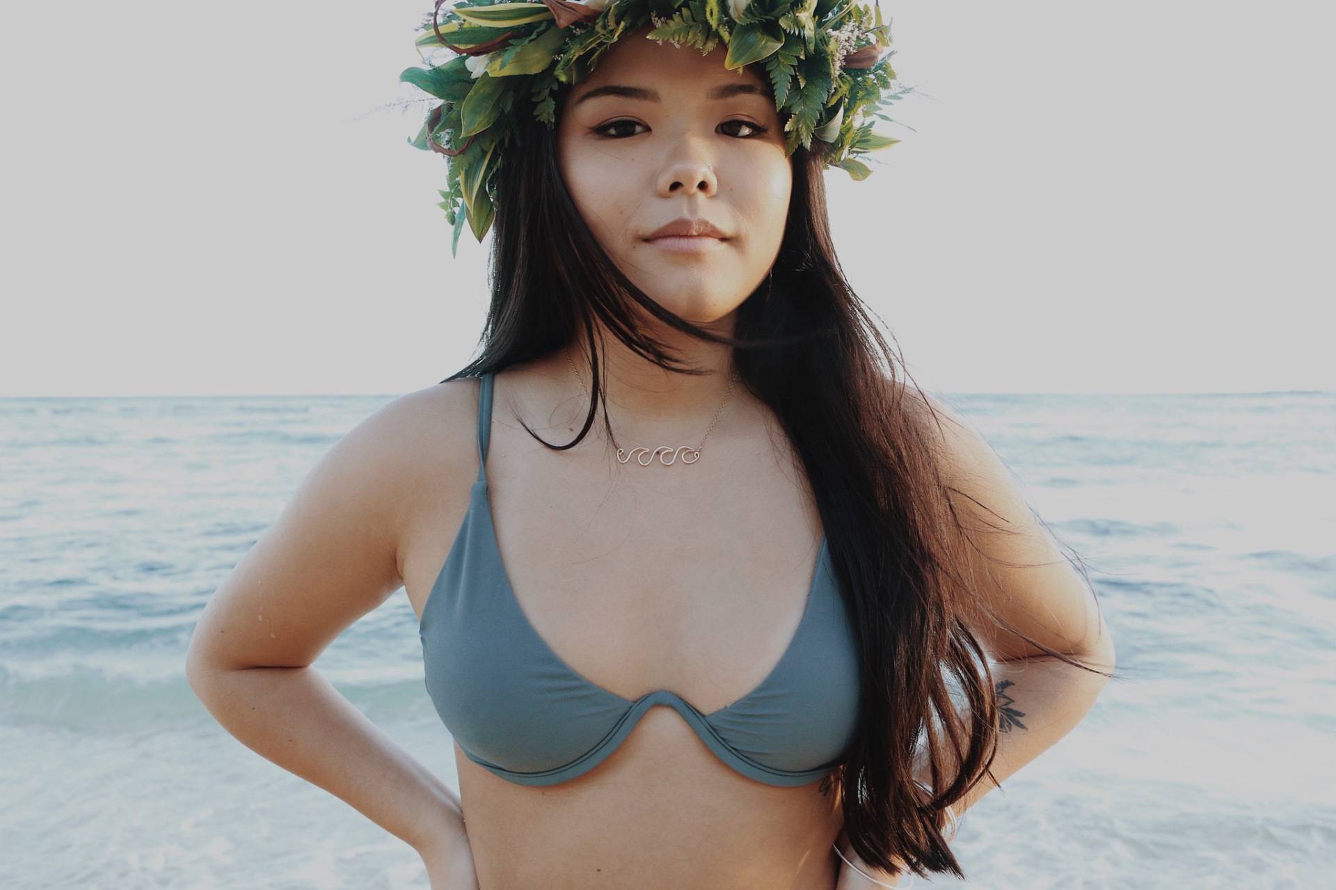 Dreifache Ozeanwelle Halskette in Gold Oder Sterling von SaltyButSweetJewelry