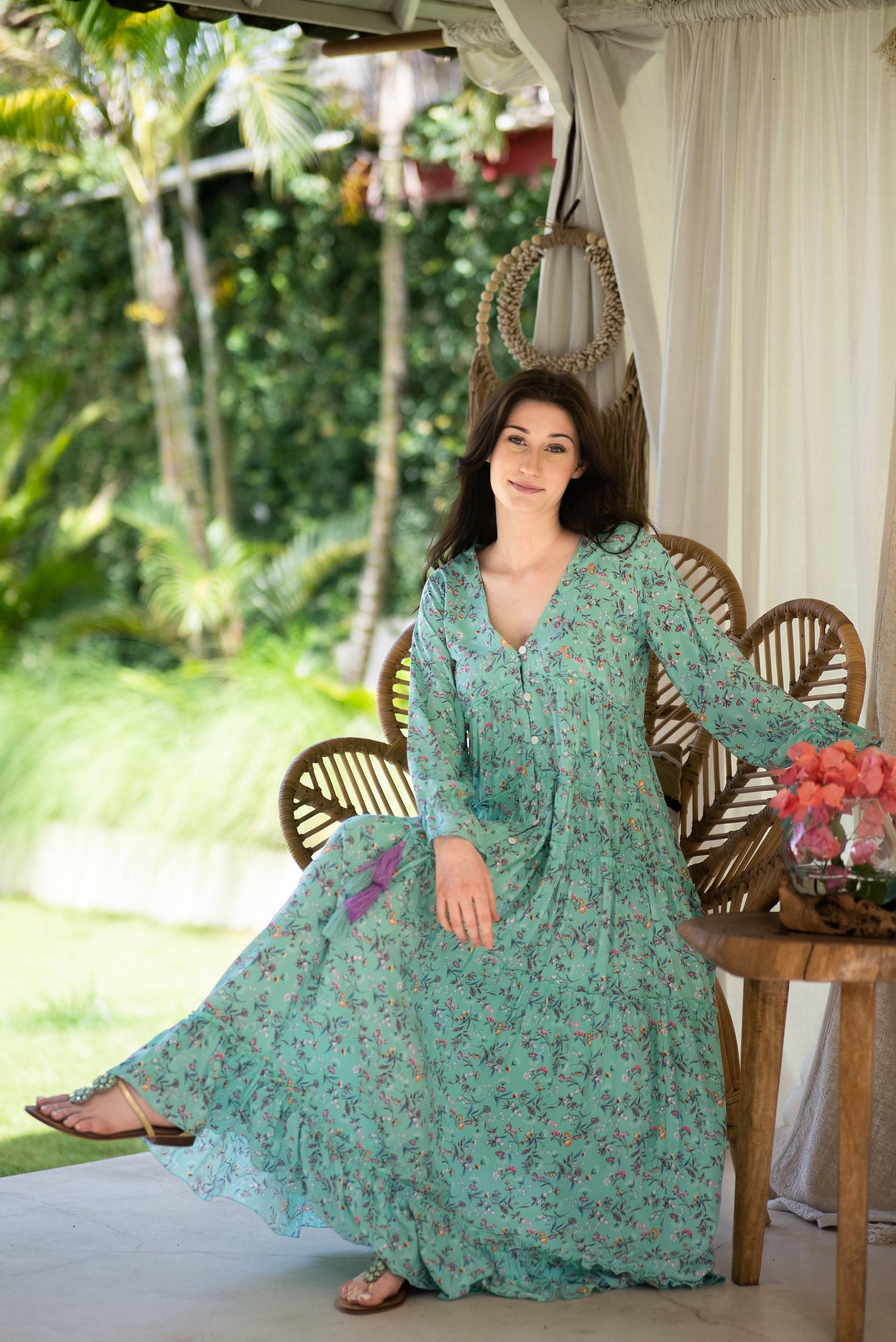 Malediven Kleid - Grün L15 von SaltySkinFashion